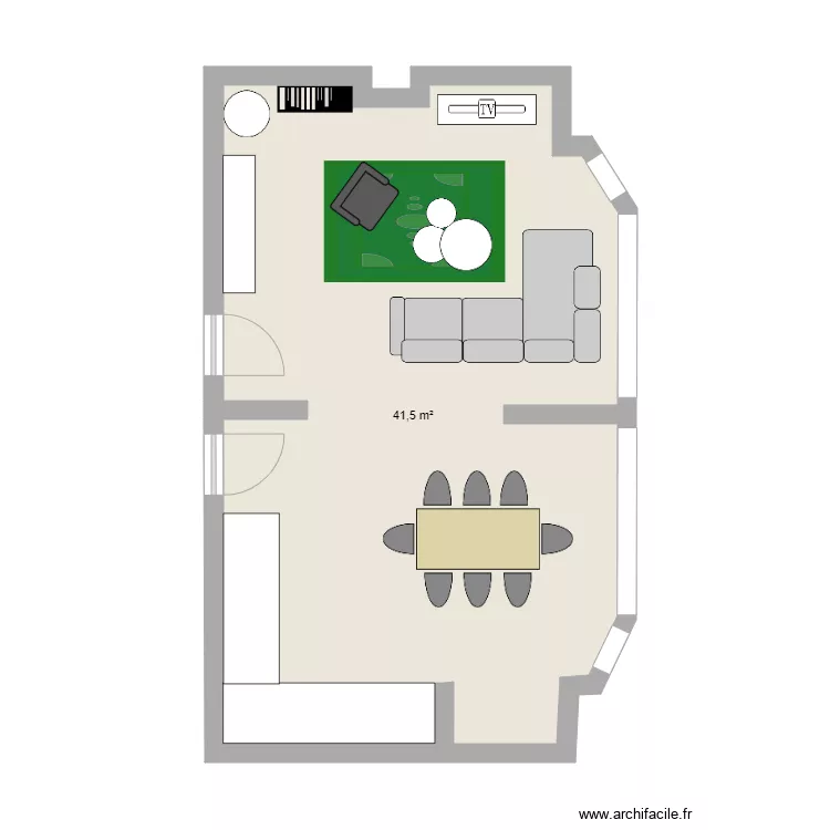 appartement 1. Plan de 