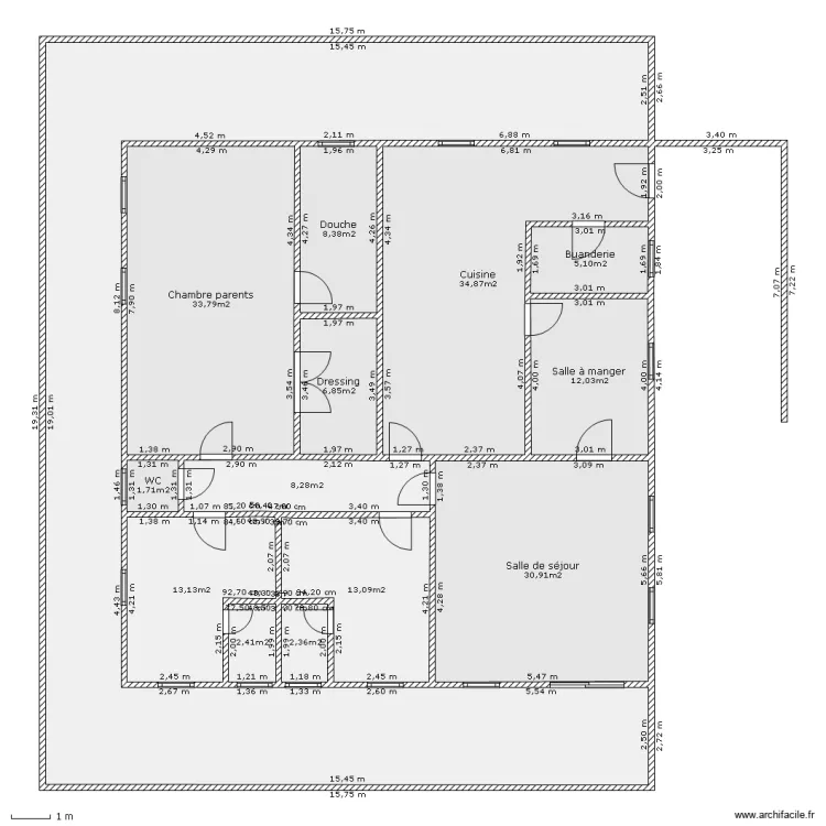 Maison POG1. Plan de 