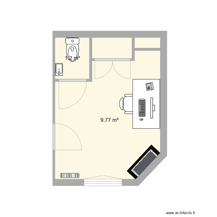 Projet bureau. Plan de 0 pièce et 0 m2