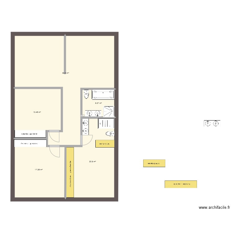 Maison 1. Plan de 0 pièce et 0 m2