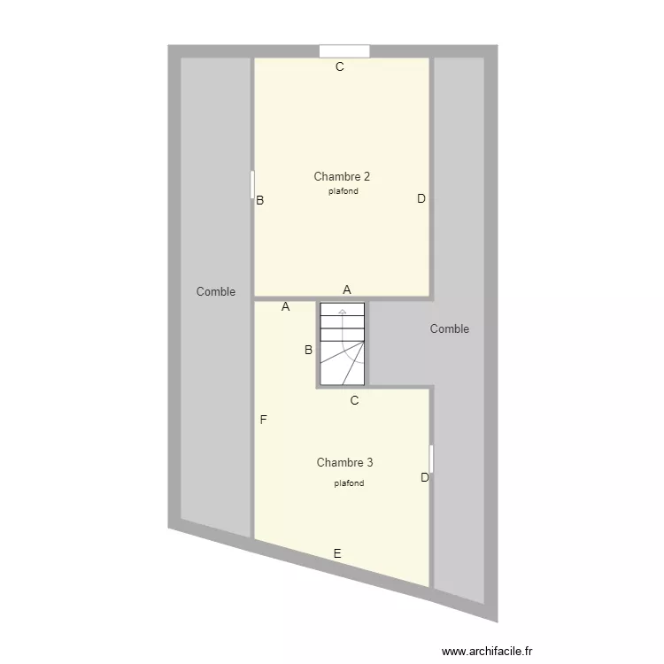 appart 2 2eme etage. Plan de appart 2 2eme etage. Plan de