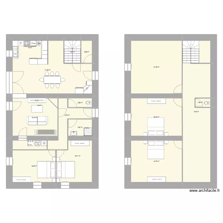 maison. Plan de 