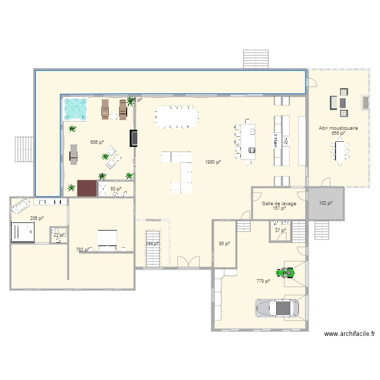 Chalet 1 étage. Plan de 0 pièce et 0 m2