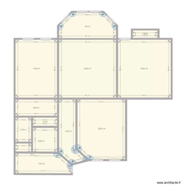 Péterfy 129m2. Plan de Péterfy 129m2. Plan de