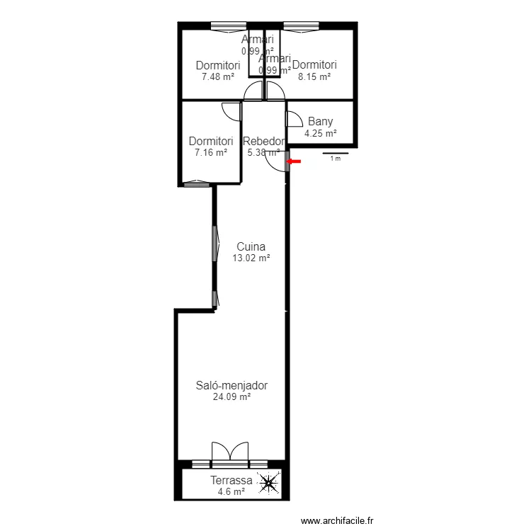 ED LES ANELLETES BLOC 1 ESCALA A 4 3 ANDORRA LA VELLA. Plan de 