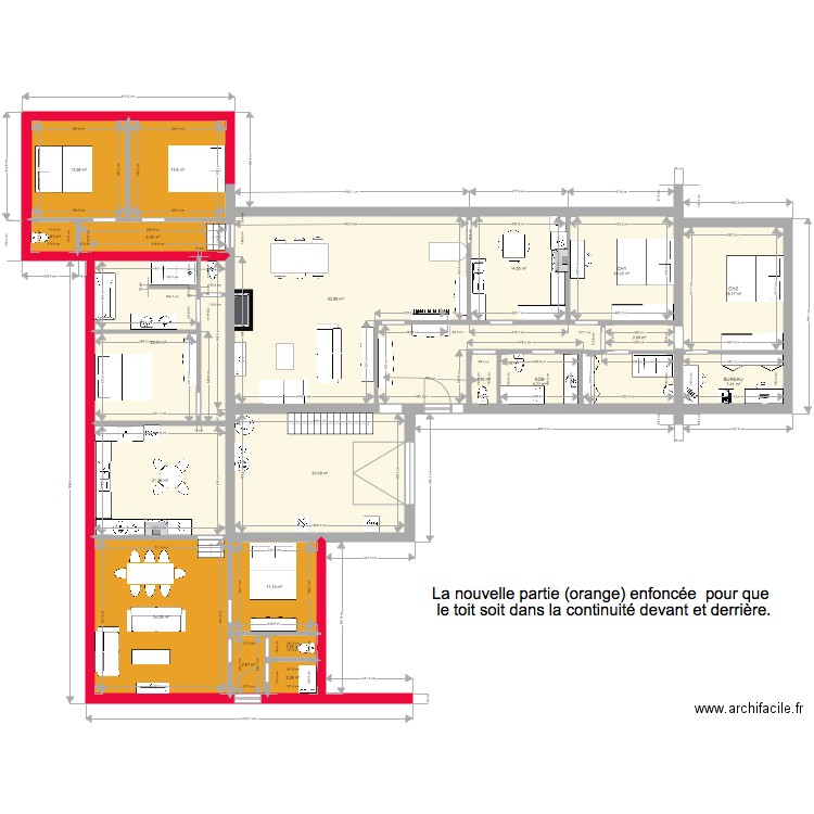 Vedrin annexe enfoncée. Plan de 0 pièce et 0 m2