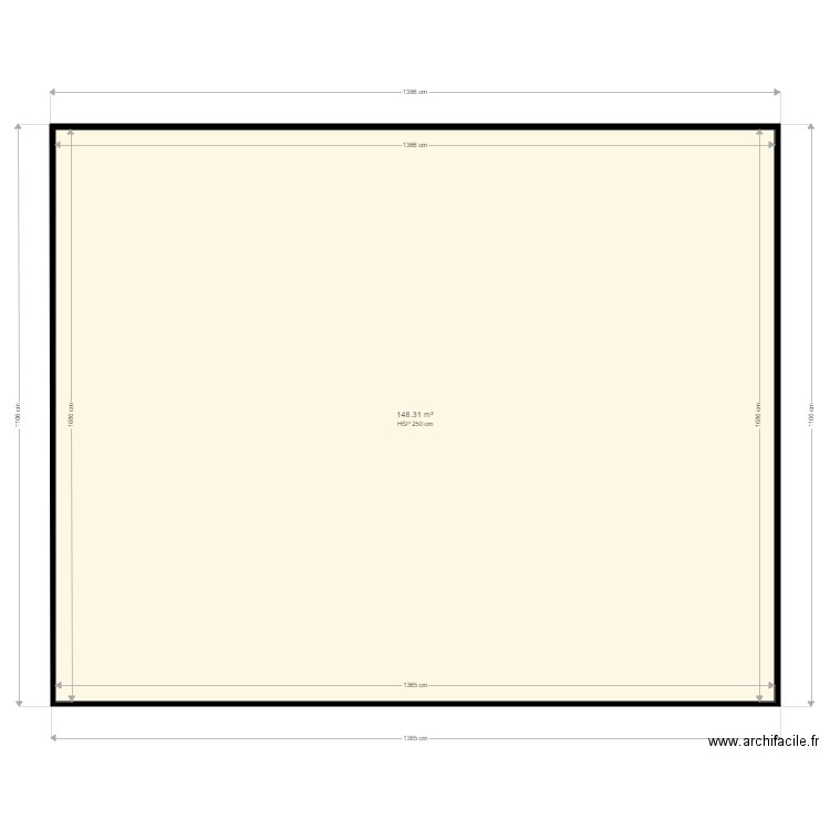 PipooA7w. Plan de 1 pièce et 148 m2