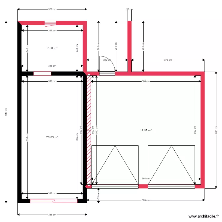 DEYMIER PLAN MACONNERIE MESURES. Plan de 