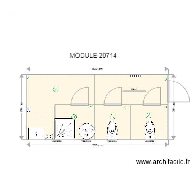 Module 20714. Plan de 0 pièce et 0 m2