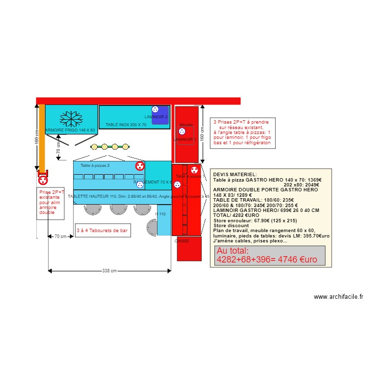 PIZZERIA LABO. Plan de 0 pièce et 0 m2