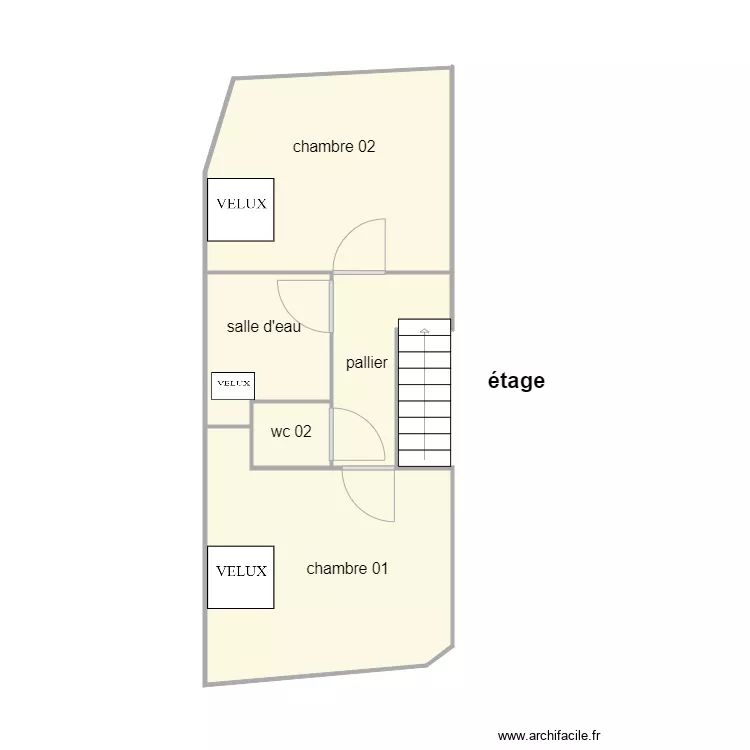 DILON &eacute;tage am. Plan de 