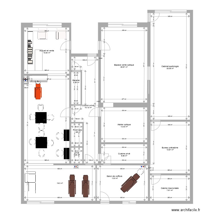 configuration salon. Plan de 0 pièce et 0 m2