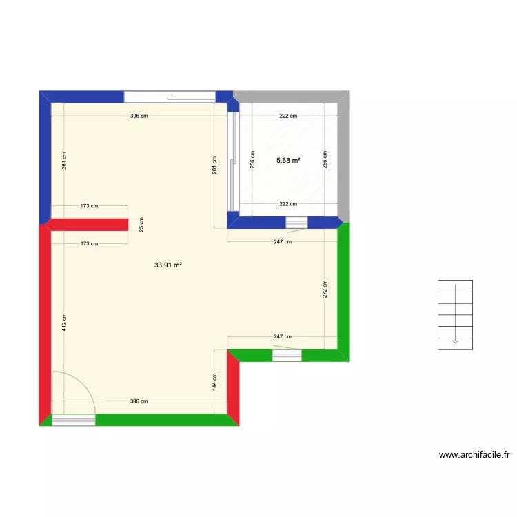 ENTRECASTEAUX  VIDE. Plan de 