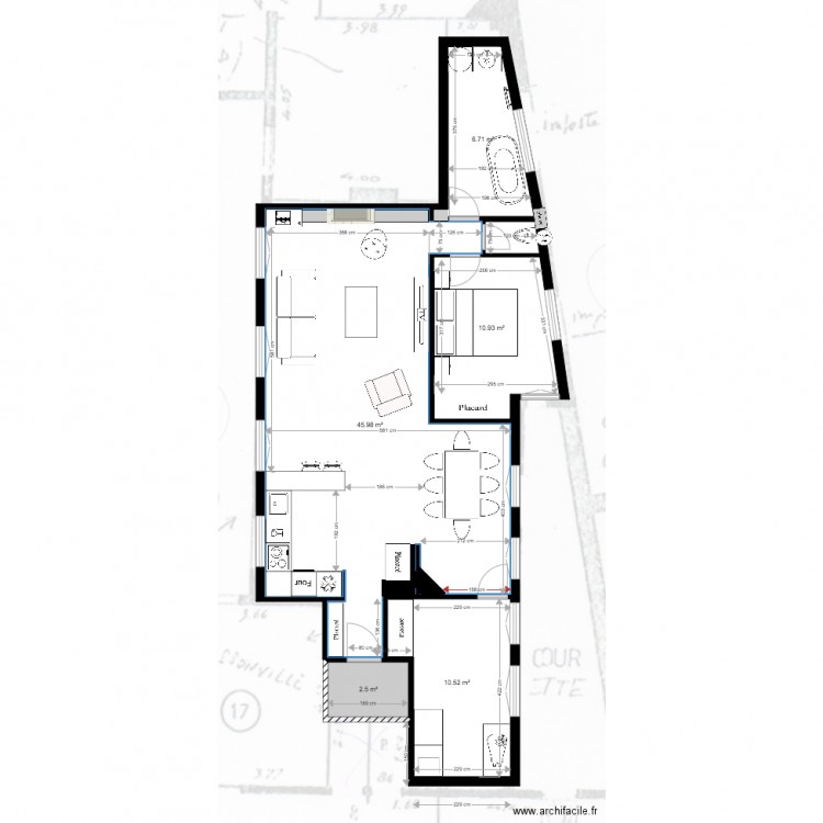 PROJET Froissart 3 bis. Plan de 0 pièce et 0 m2
