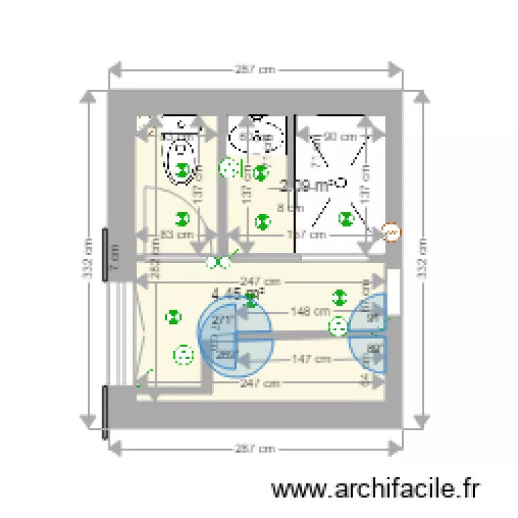 salle de bain modifi&eacute;e fussy 2. Plan de 