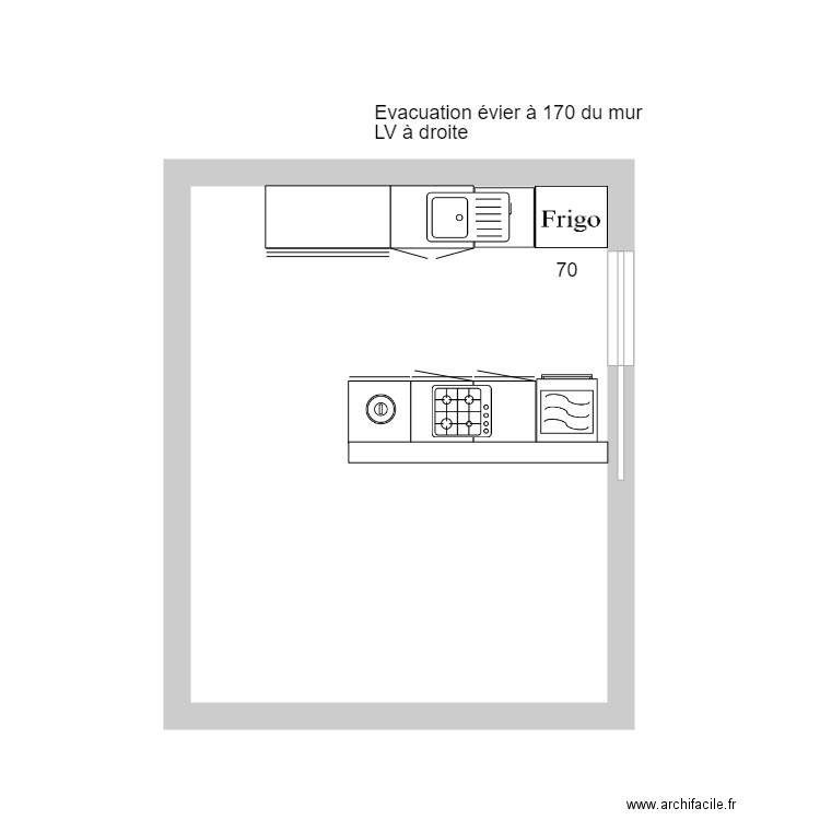 CUISINE PERSO. Plan de 0 pièce et 0 m2