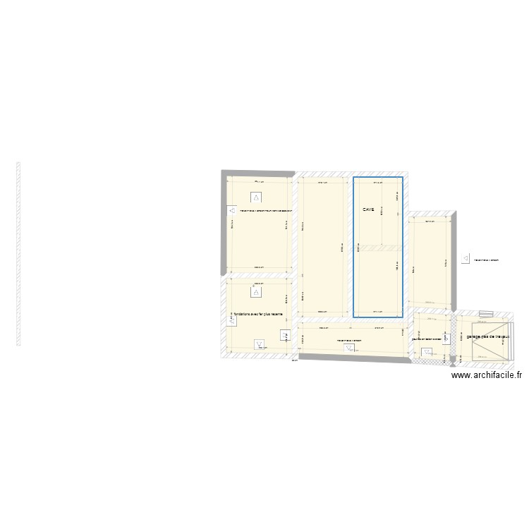 maison plan fondation 2. Plan de 0 pièce et 0 m2