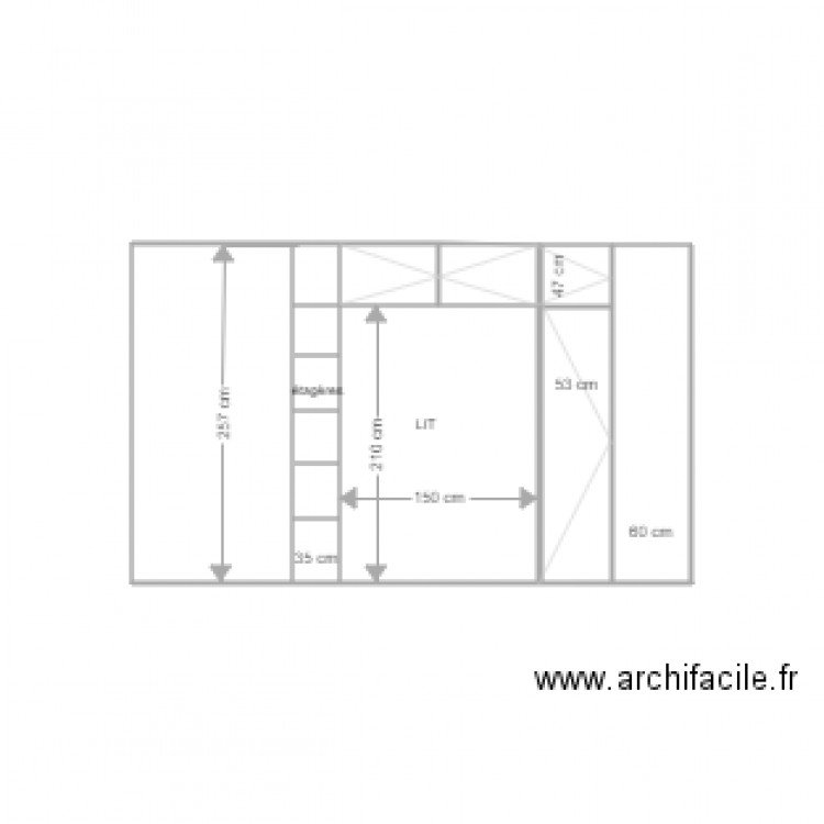 placard lit niogret extérieur 16 janvier. Plan de 0 pièce et 0 m2