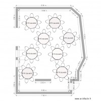 Skydome repas assis tables de 8 à 10 pax