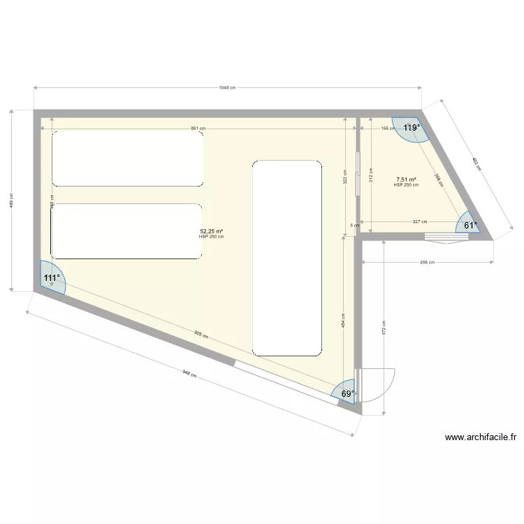 Grand Garage Nord. Plan de 