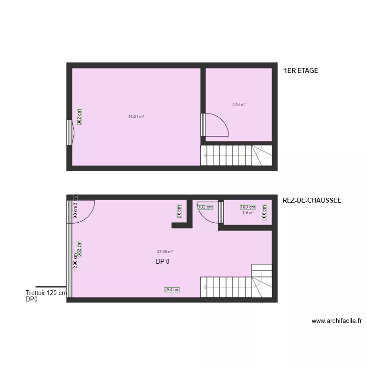 MPI IMMOBILIER AVANT TRAVAUX. Plan de 