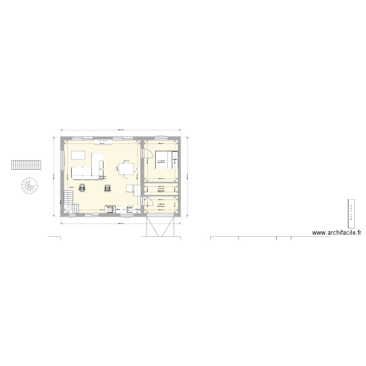 structure 2 niveaux. Plan de 0 pièce et 0 m2