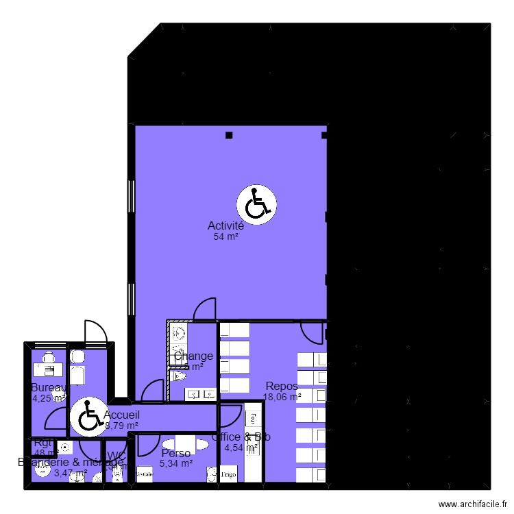 Blanc Mesnil Projet Jordan_Global 1. Plan de 0 pièce et 0 m2