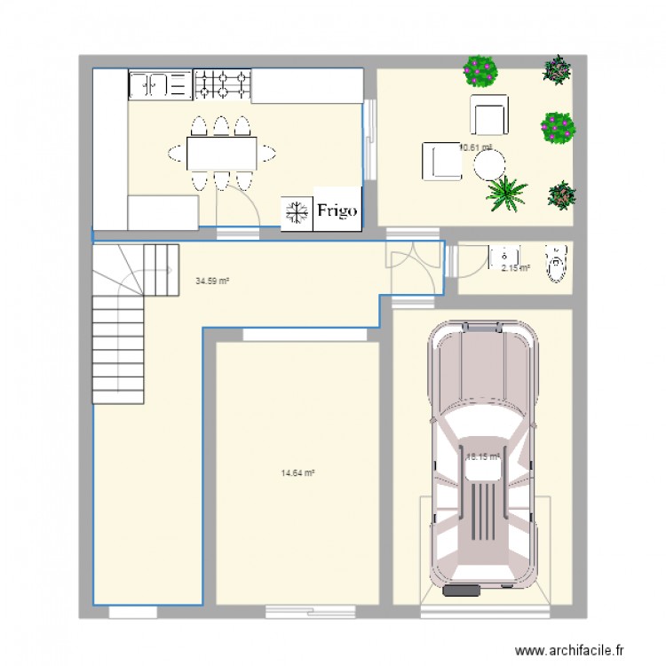 maison r2. Plan de 0 pièce et 0 m2