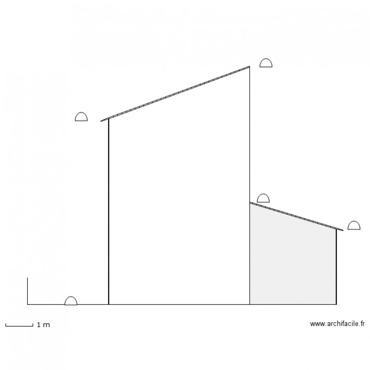 Facade SUD. Plan de 0 pièce et 0 m2