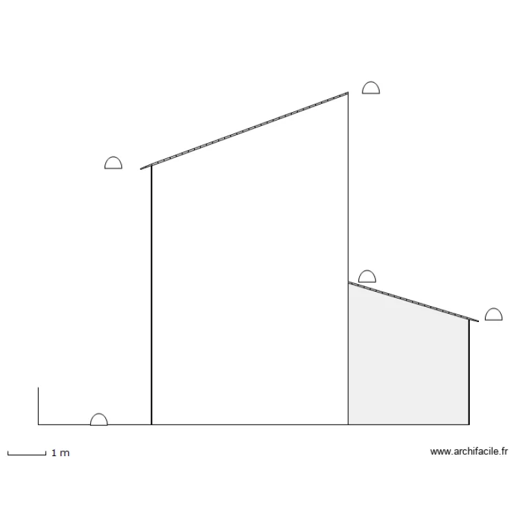 Facade SUD. Plan de Facade SUD. Plan de