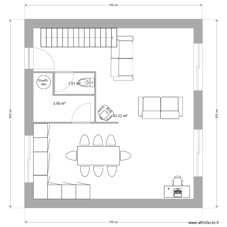 maison 3 chambres étage 2. Plan de 0 pièce et 0 m2