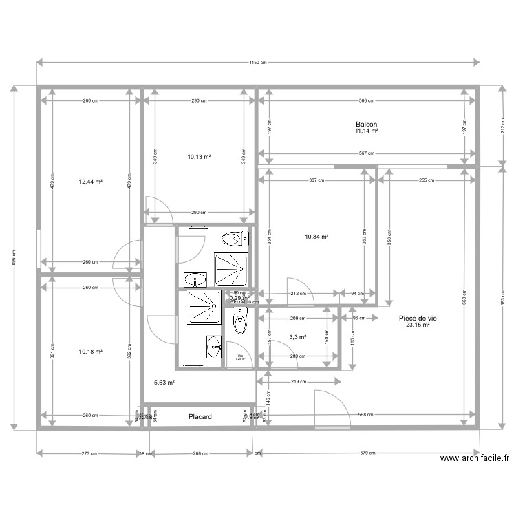Appartement Rumilly Morgan. Plan de 0 pièce et 0 m2