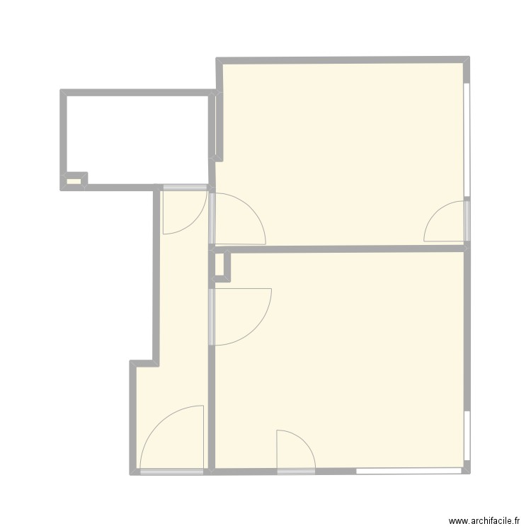 Plan Vlas. Plan de 6 pièces et 33 m2