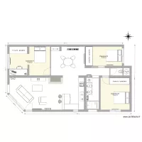 Maison L&eacute;ognan Plan &eacute;lectricit&eacute; chauffage sdb et couloir