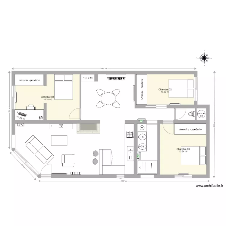 Maison L&eacute;ognan Plan &eacute;lectricit&eacute; chauffage sdb et couloir. Plan de 