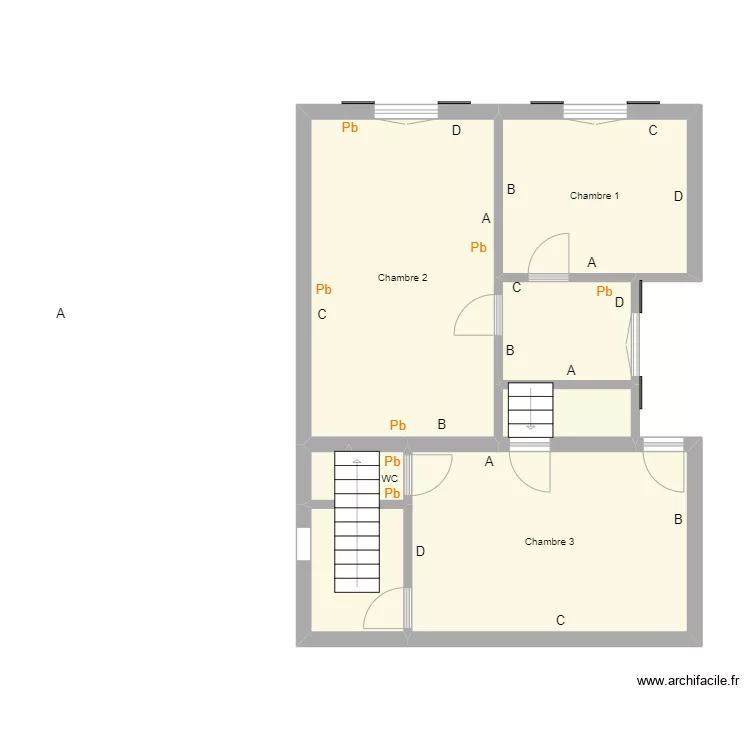 Croquis SACHS 1er .. Plan de 