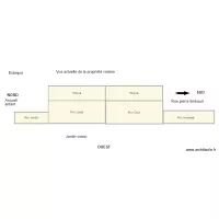 Vue du parking du march&eacute;