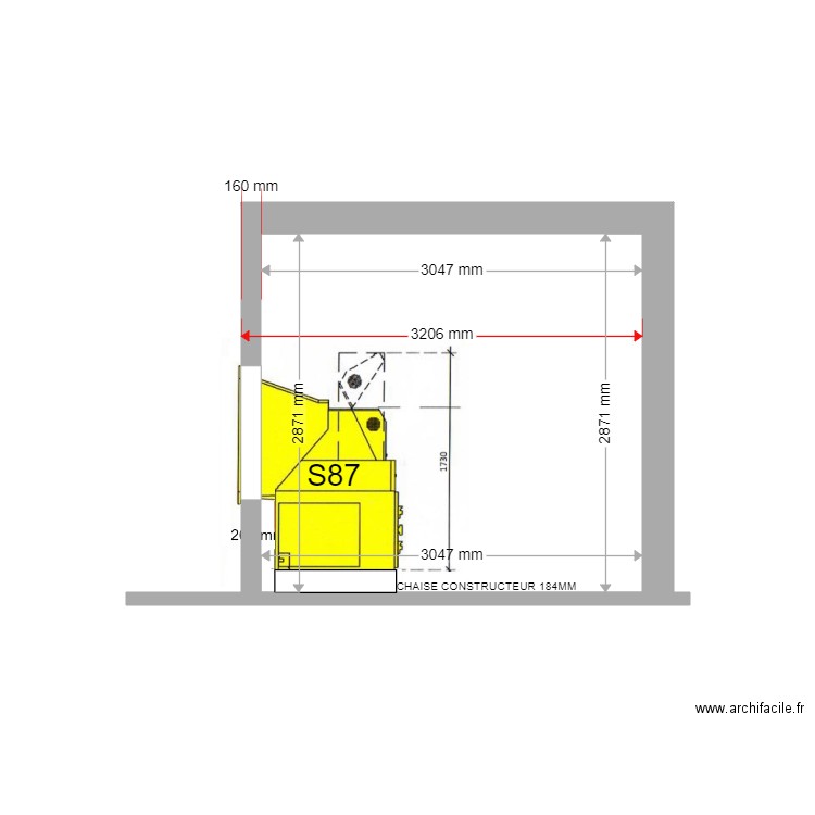 COUPE PROJET PROPRIANO S87. Plan de 0 pièce et 0 m2