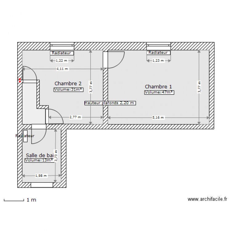 Coraline PAUL - Etage - Chauffage. Plan de 0 pièce et 0 m2