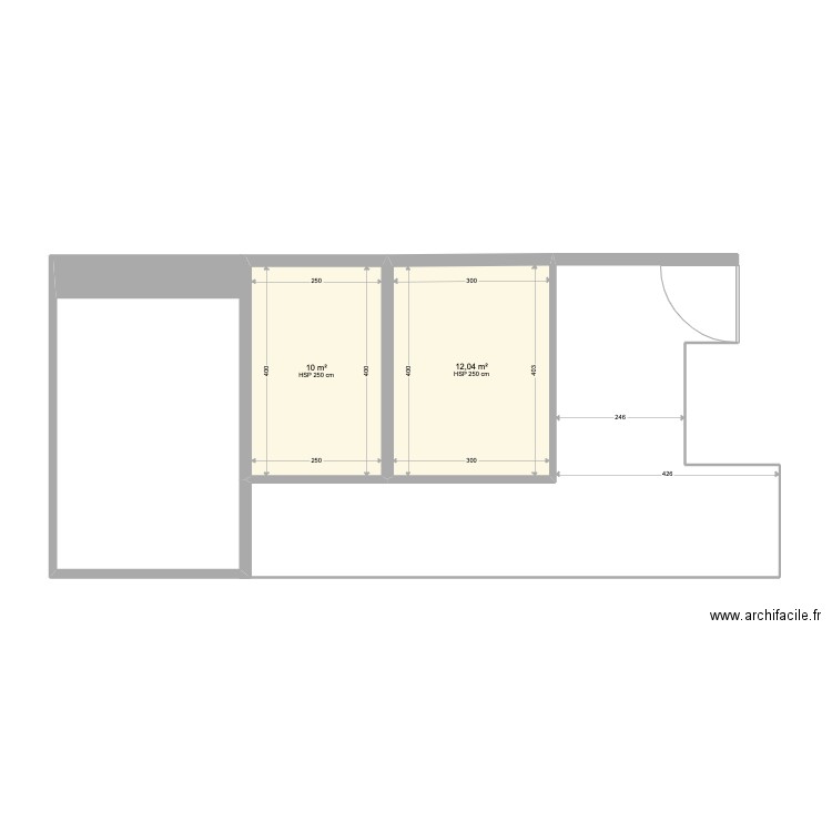 STUDIO 06 Update. Plan de 2 pièces et 22 m2