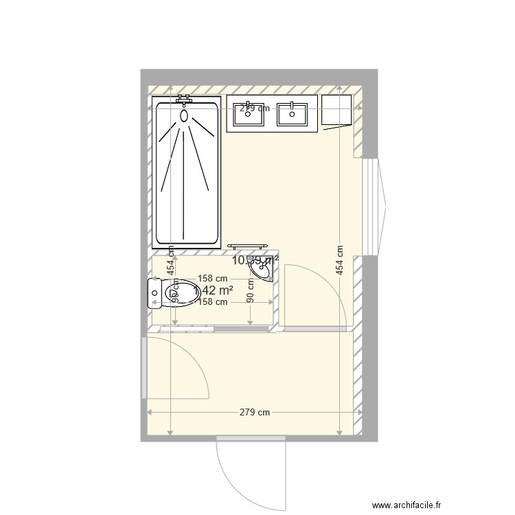 Plan 2 SDB Jerome. Plan de 0 pièce et 0 m2