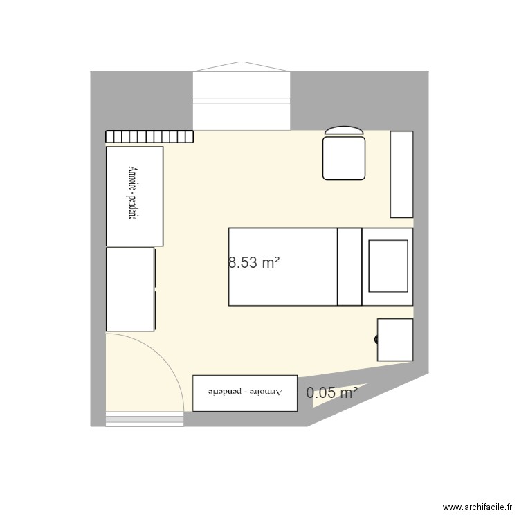 ma chambre. Plan de 0 pièce et 0 m2