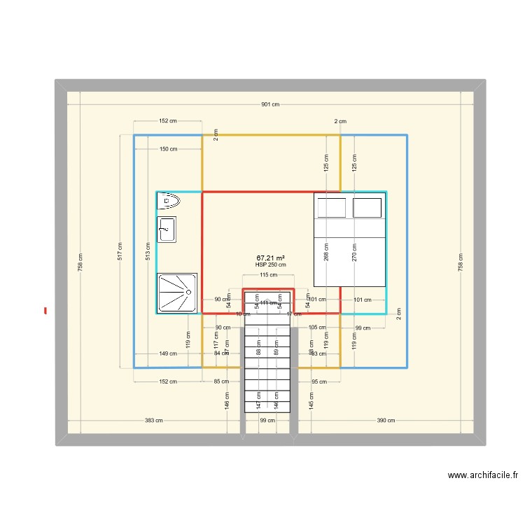 Plan Maison Grenier. Plan de 0 pièce et 0 m2