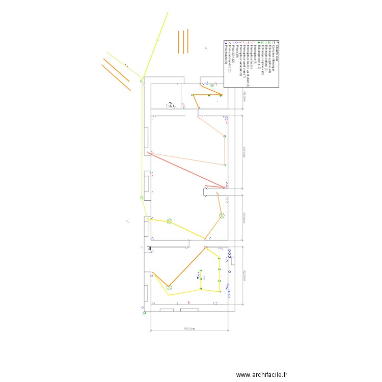 elec jussy rdc 1. Plan de 0 pièce et 0 m2