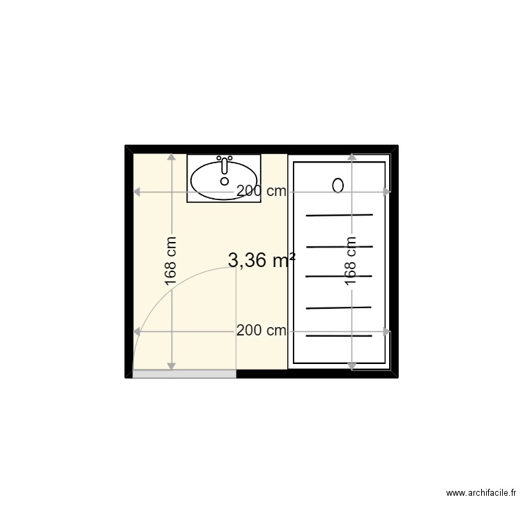 RIBUE MIGUEL 1. Plan de 1 pièce et 3 m2