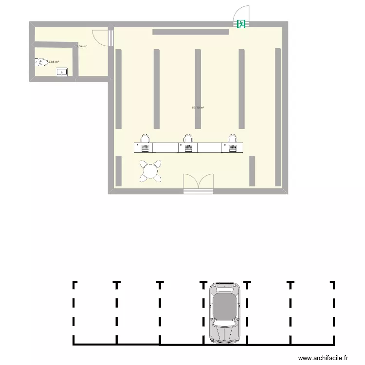 plan du magasin de mon stage . Plan de 