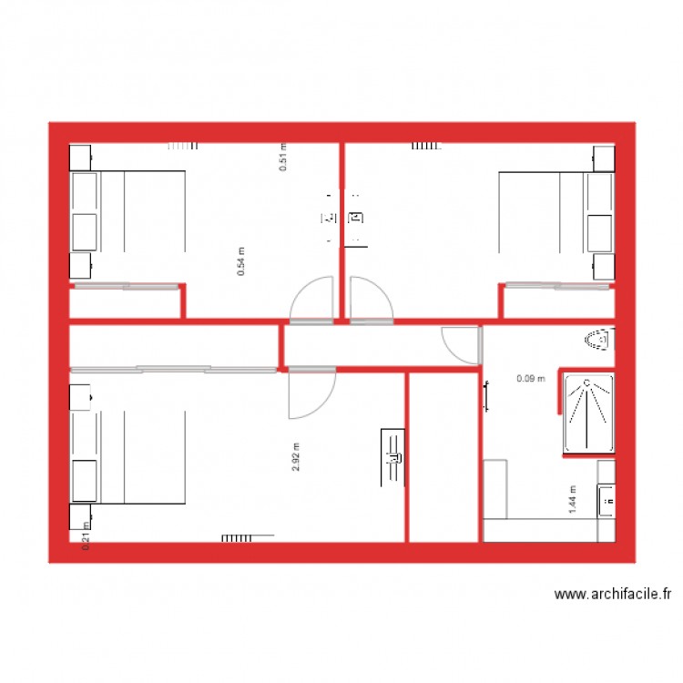 HAUT . Plan de 0 pièce et 0 m2