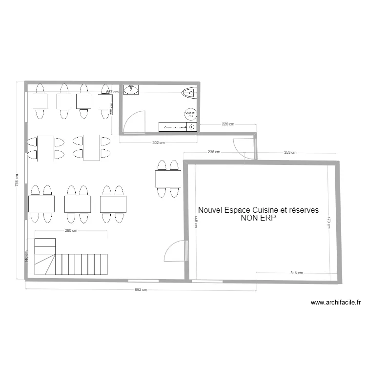 L'atelier B cluses. Plan de 