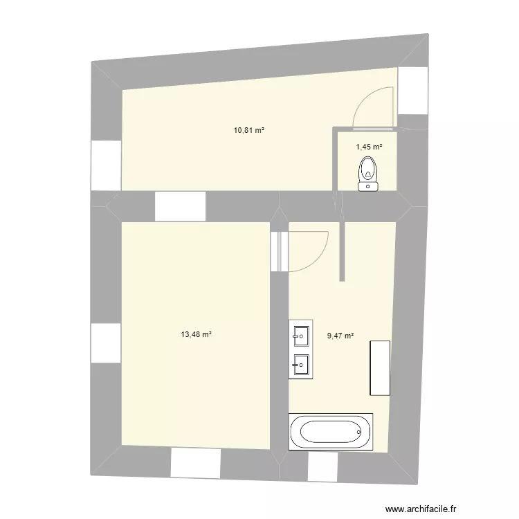 Chai et buanderie. Plan de Chai et buanderie. Plan de