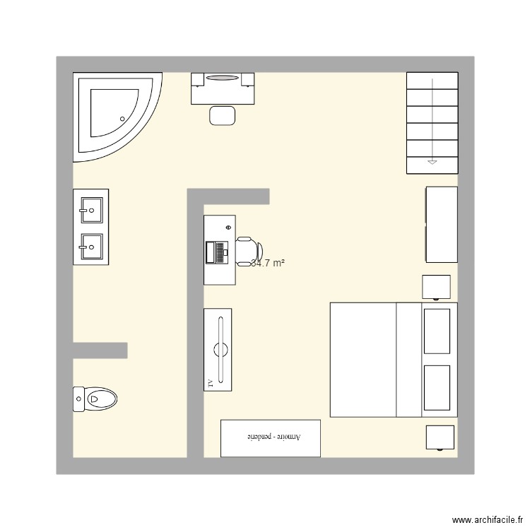 chambre parentale etage 2. Plan de 0 pièce et 0 m2